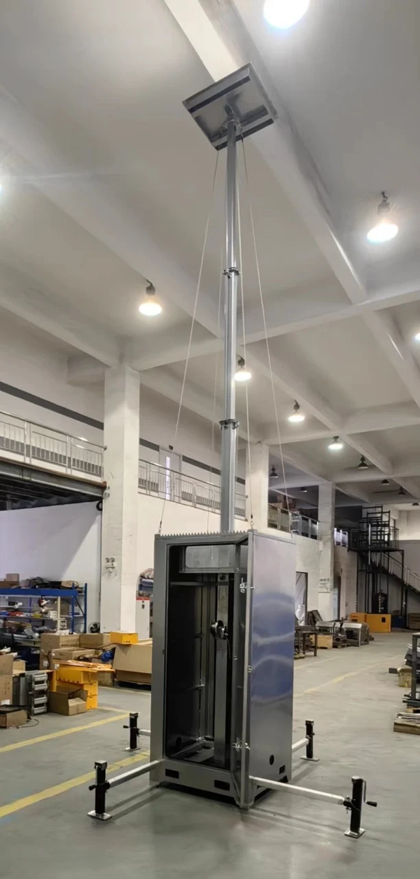 New arrival portable surveillance tower mobile cctv tower for outdoor use
