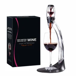 Quick Decanter Pourer Red Wine Bottle Pourer Air Aerator Portable Whisky Quick Decanter Spout Wine Aerator Pourer Gift Set