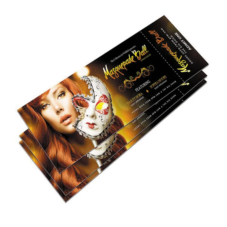 printing concert tickets with variable numbers