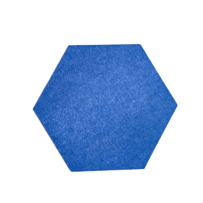 Luxury Modern Hexagon Decorative Sound Insulator Polyester Acoustic Panels for Hotel & School Studios