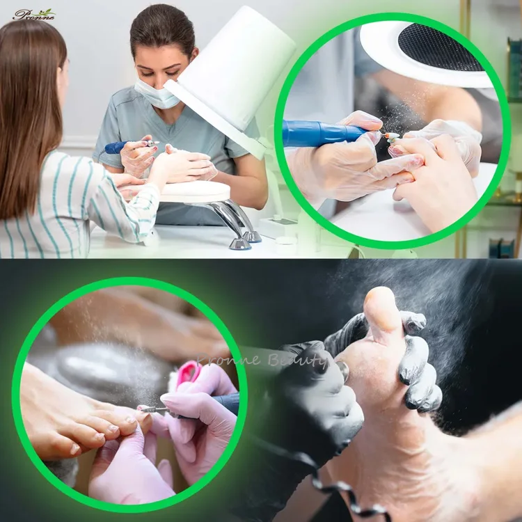 High-end manicure 4BLANC Alize vacuum cleaner for pedicure with filter and LED lamp