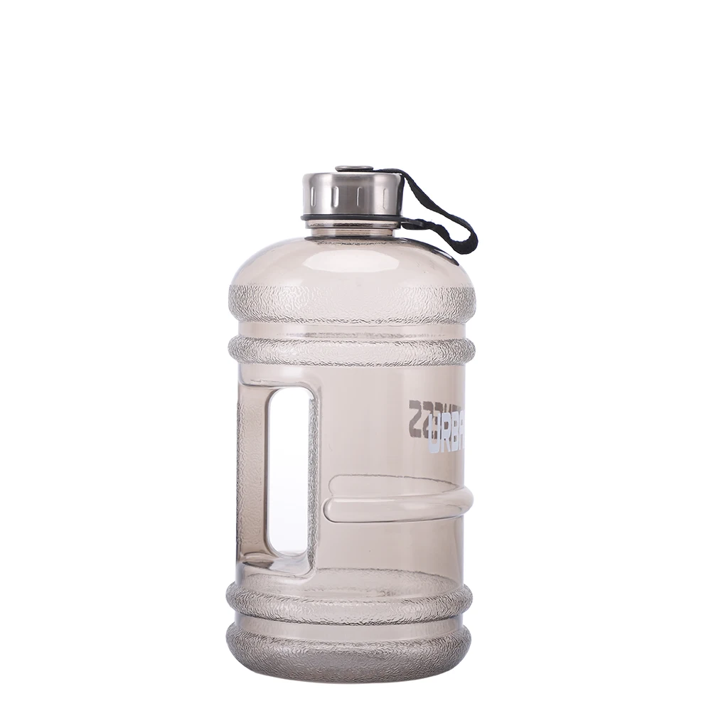 modern 2.2l gym jug wellbeing water bottle leakproof bpa free large capacity water bottle with straw and side handle