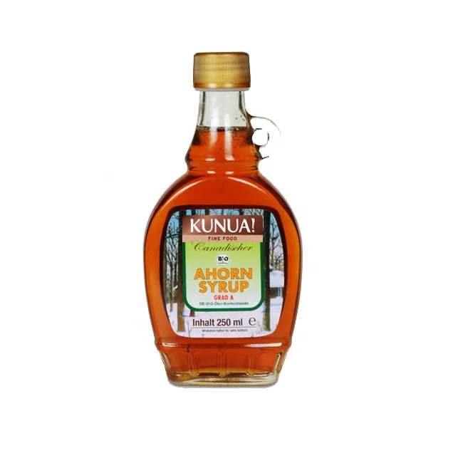 Excellent Quality Made In Canada Organic Maple Syrup 250ml 100% Pure Natural Sweet With Long Shelf Life