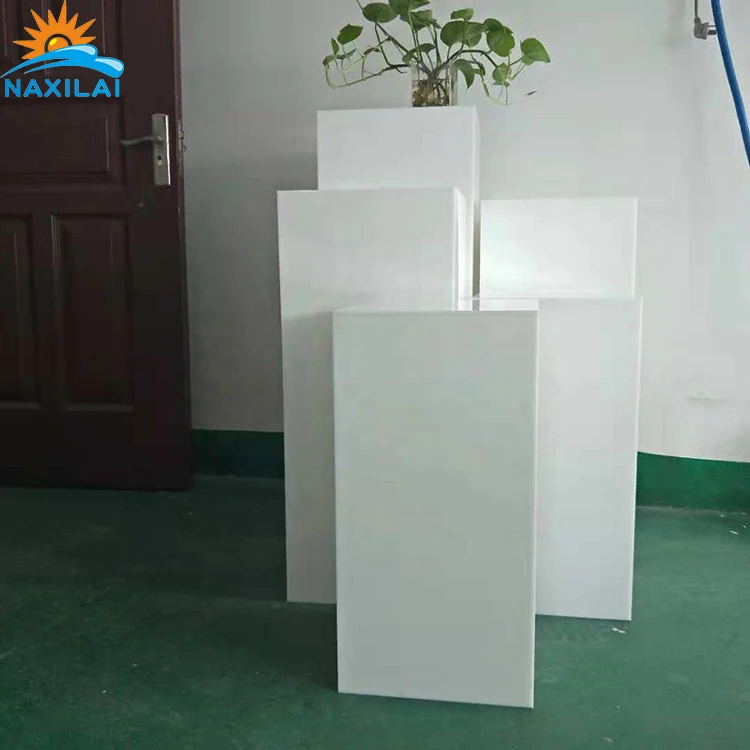 
NAXILAI Beautiful set cylinder acrylic plinth Amazing acrylic plinth stand And backdrop plinth acrylic 