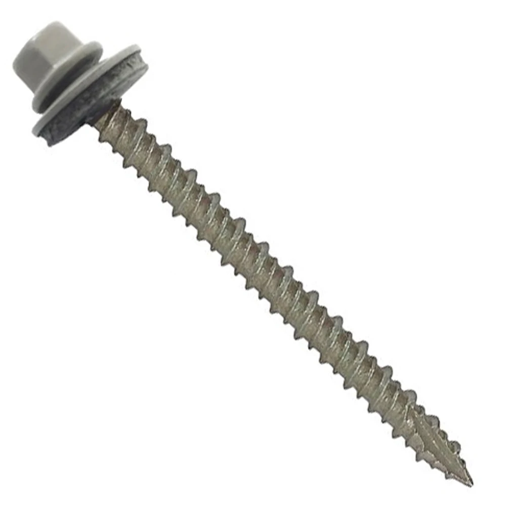 Roofing Screw With Clear Waterproof Plastic Cap And Washer Roofing Screws With Rubber Washers For Corrugated Roof Sheets