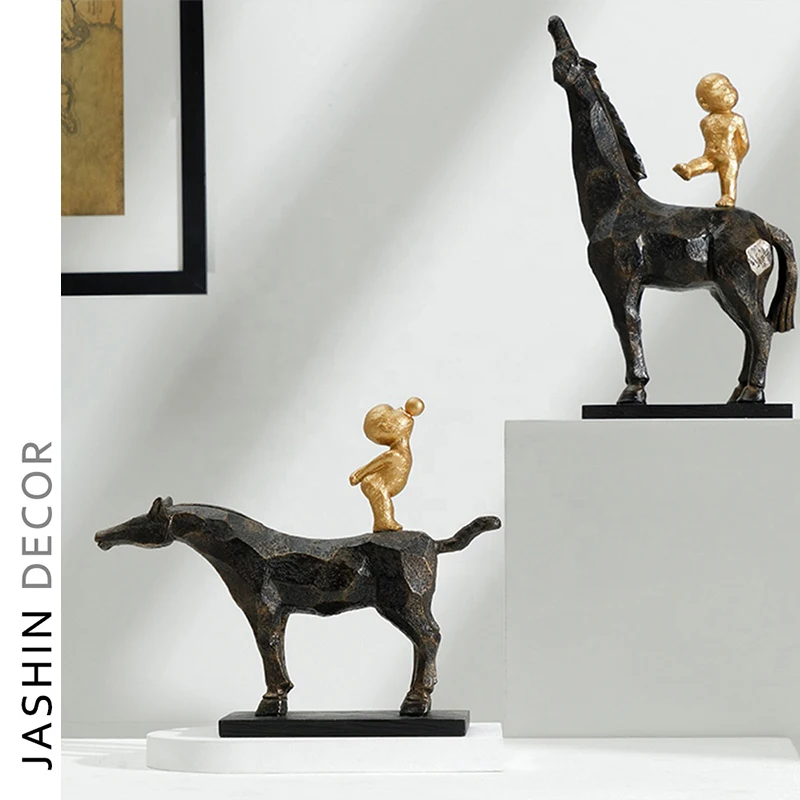 Abstract character ornaments home accessories light luxury resin furnishings decorative artworks