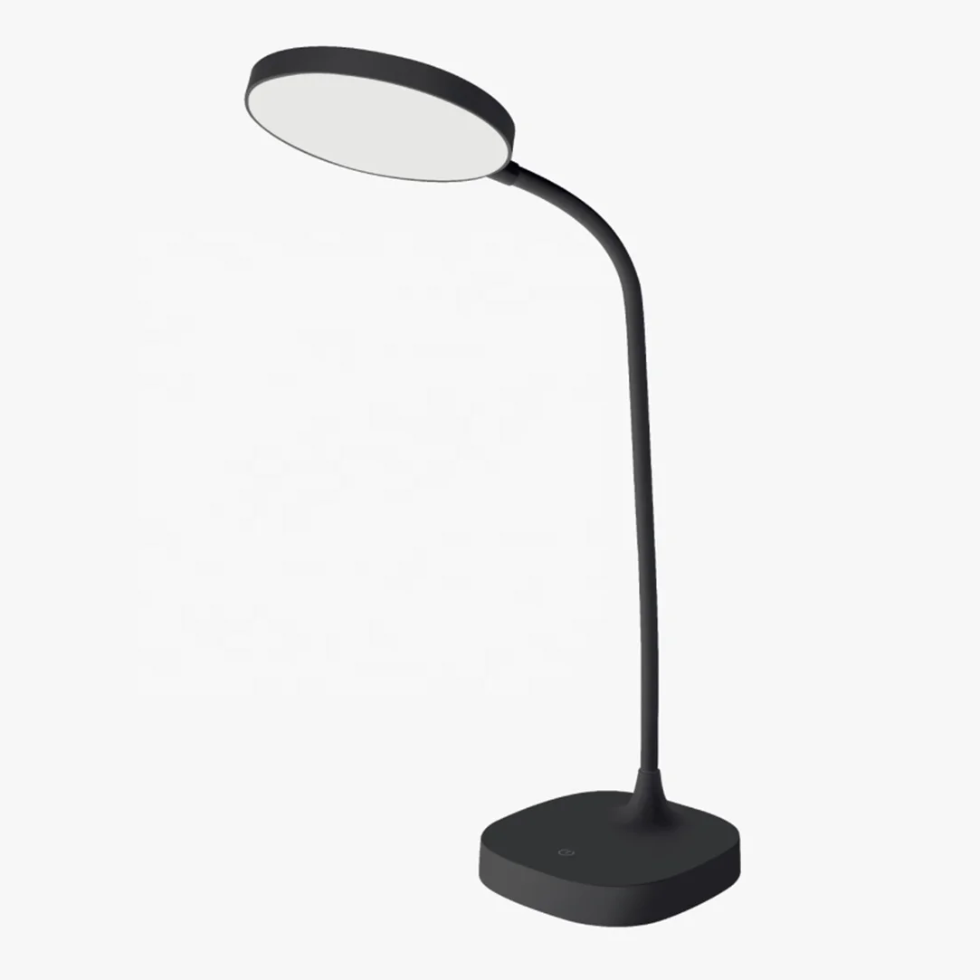 New rechargeable battery powered LED office desk lamp with dimmable brightness