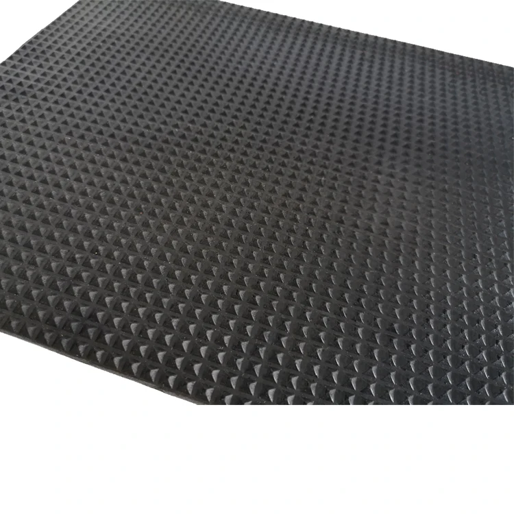 Yellow Color Diamond Plate Roll Rubber Matting