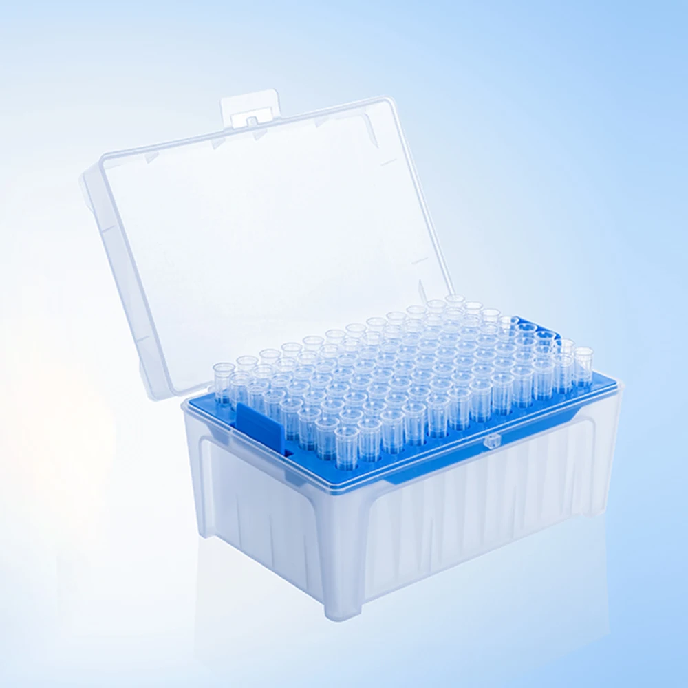100ul Universal 96 Wells Rack Lab Pipette Tips Sterilized Low Retention With Filter