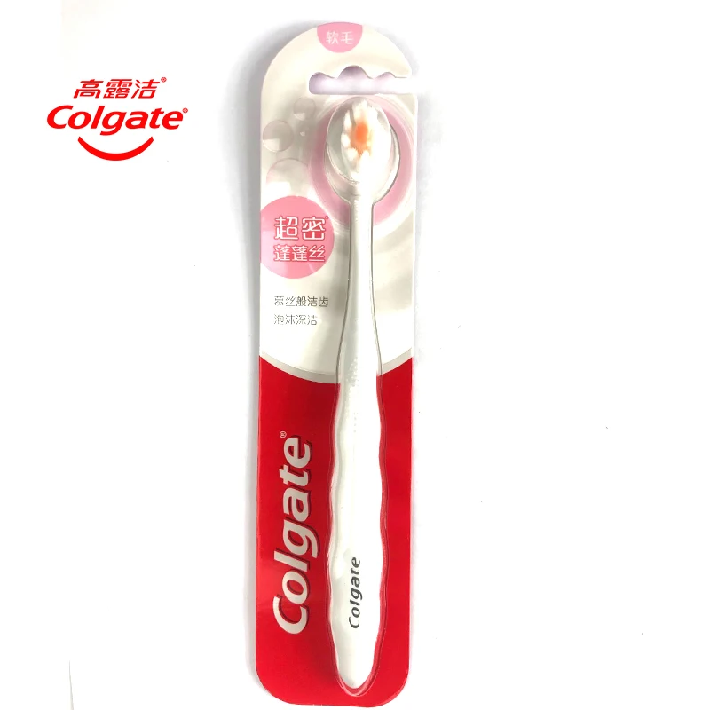 Оптовая продажа, Мягкая зубная щетка Colgate для домашнего использования для беременных женщин и детей, зубная щетка с натуральной щетиной, детский размер