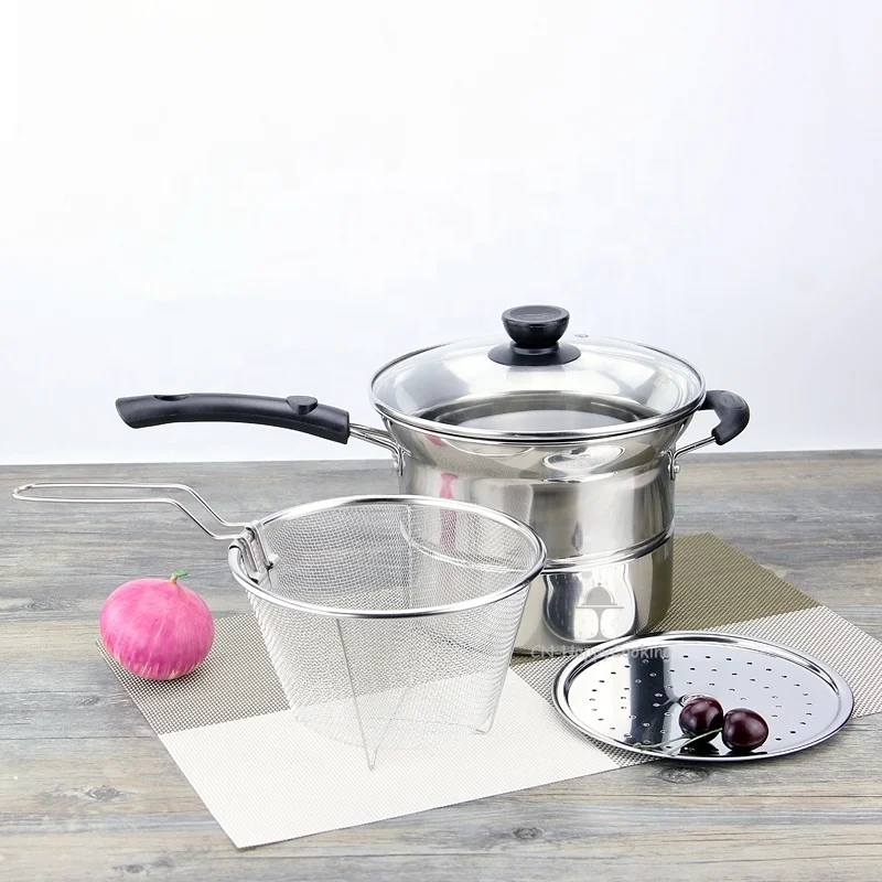 Top quality cheap stainless steel noodle pasta pot with strainer