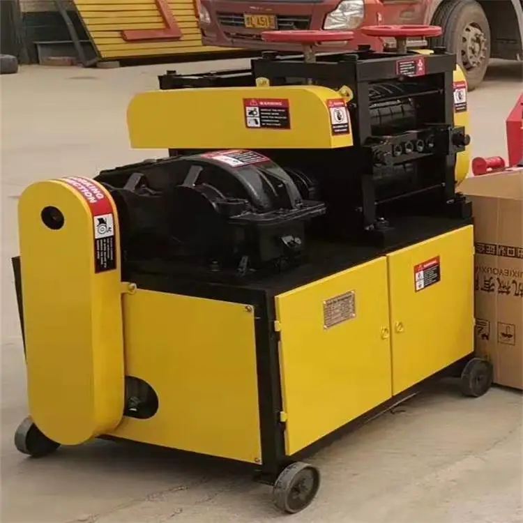 
6-10mm factory sale waste rebar hydraulic straightening machine 