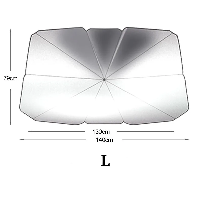 Custom Foldable UV Proof Heat Protection Universal Various Size Car Window Sunshades Umbrella for Trucks