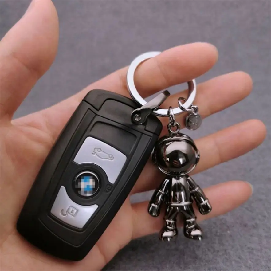 Factory No Moq Wholesale 3D Souvenir Keyring Bulk Creative Astronaut Key Chain