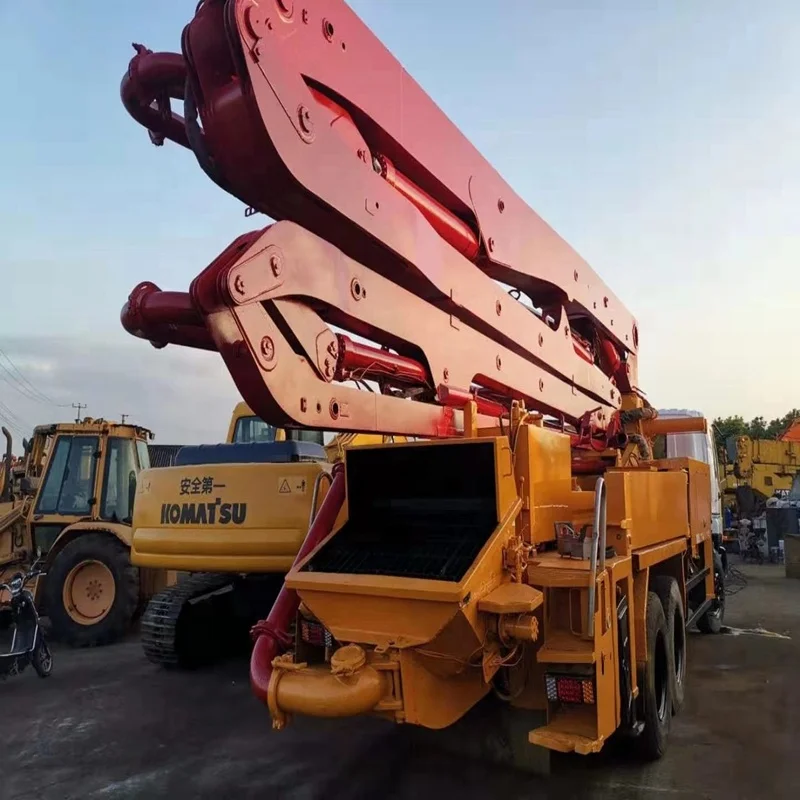 37meters used putzmeister concrete pump mounted on izusu truck for sale