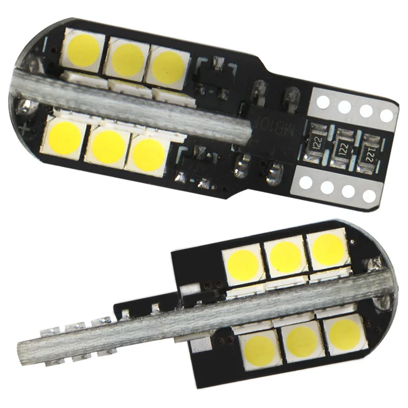 T10 3030 24SMD 168 194 LED Car Side Marker Light Blue Yellow Red Green Pink 12V W5W t10 LED canbus other interior accessories