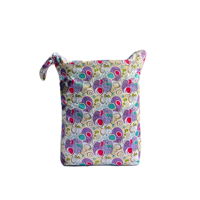 Customized size Print Foldable Reusable Shopping Folding mummy Bag With Handle