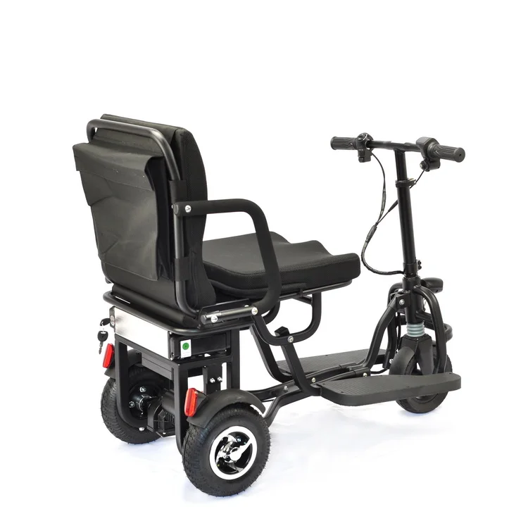 Travel 3 Wheels Elderly Electric Disabled Handicapped Folding Mobility Scooter For Seniors