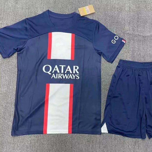 2022 2023 wholesale paris football neymar kid kit children soccer Jersey Mbappe game uniforms