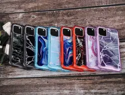 2020 cell phone cover case for iPhone 11 PRO MAX XS MAX with epoxy laser aurora lines background