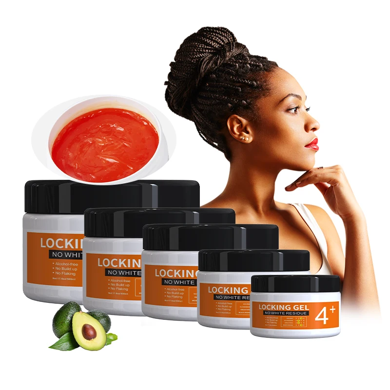 OEM custom hair styling product shine n jam strong hold braiding gel extra hold braid loc and twist gel