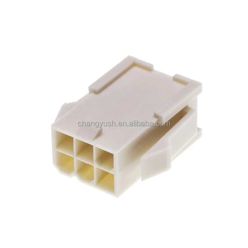 MOLEX  39-01-2066 0039012066  39012066 Mini-Fit Jr. Plug Housing, Dual Row, 6 Circuits,with Panel Mounting Ears