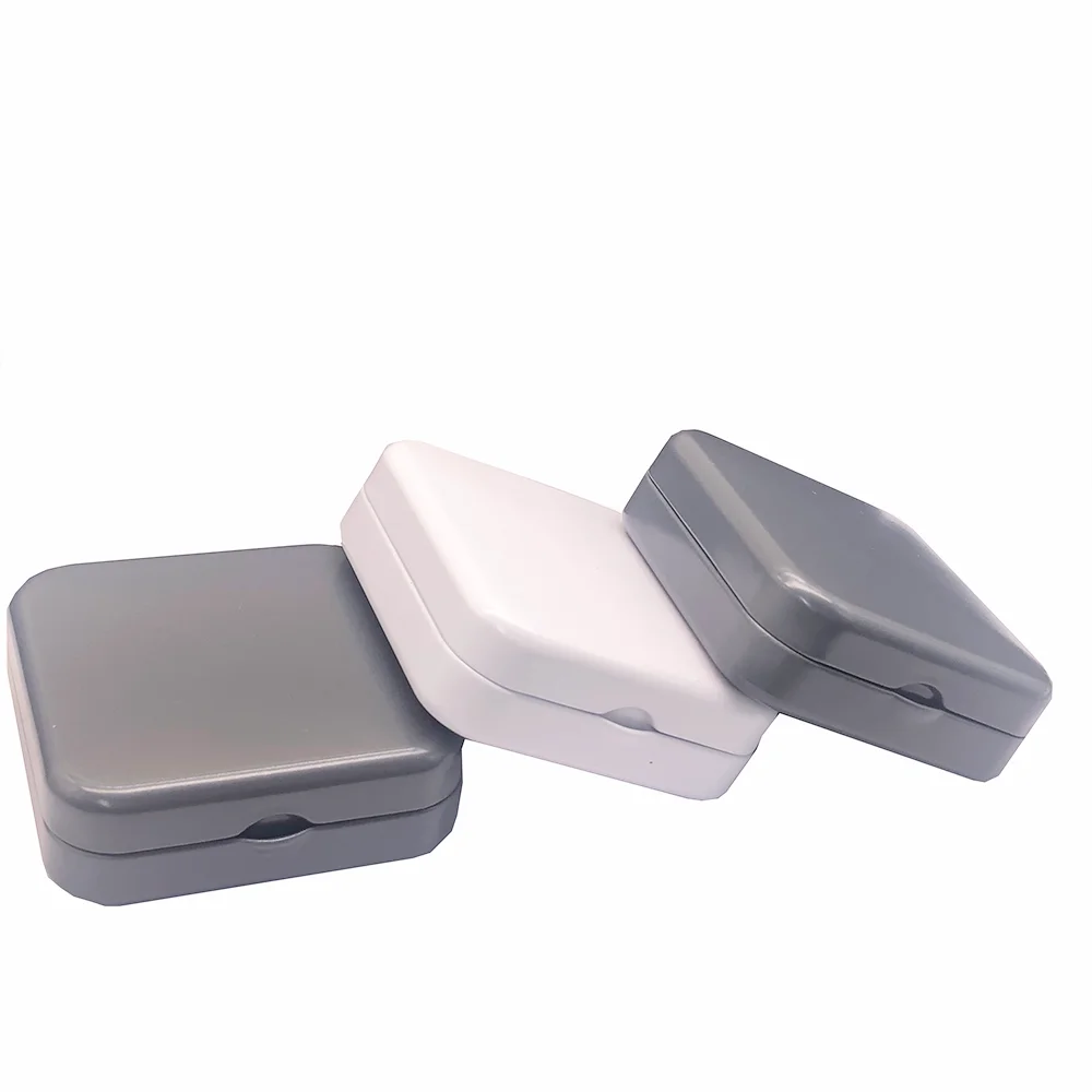 Mini Tin 60X60X20MM Metal Tin Box Portable Small Container Storage Case with Solid Hinged Top
