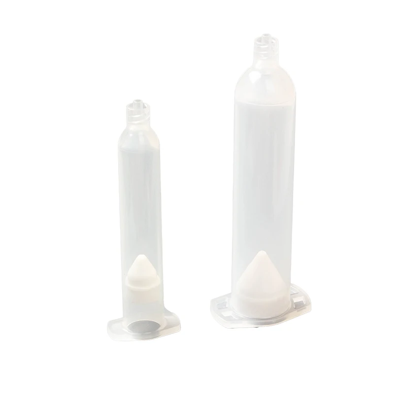 Dispensing Plastic Barrels Syringe Dental U Type Liquid Glue Dispenser Cylinder With Piston