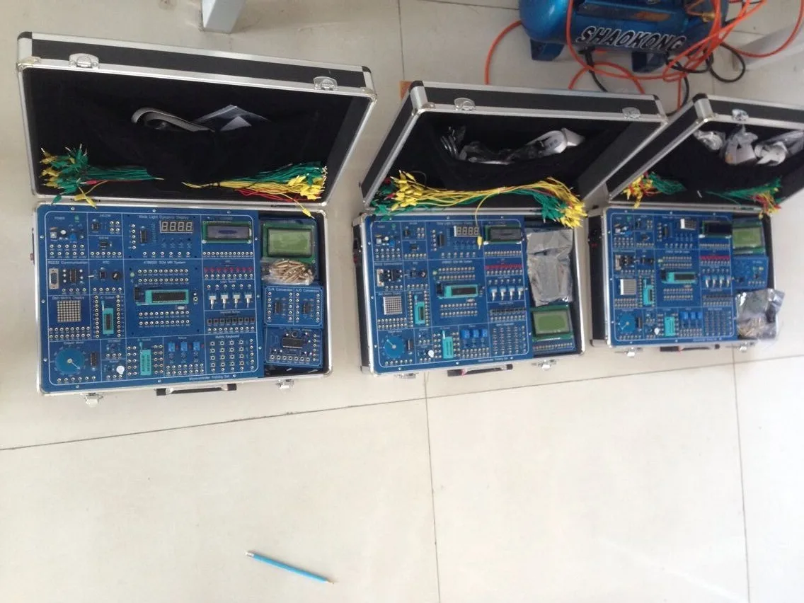 Electronic educational kits,Microcontroller Experiment Equipment kit (module type AVR+PIC+MCS51)