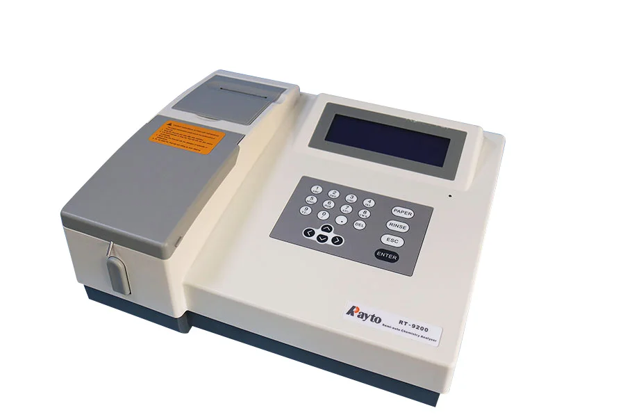 Semi-Automatic Biochemistry Chemistry Analyzer Rayto RT-9200 clinical lab use