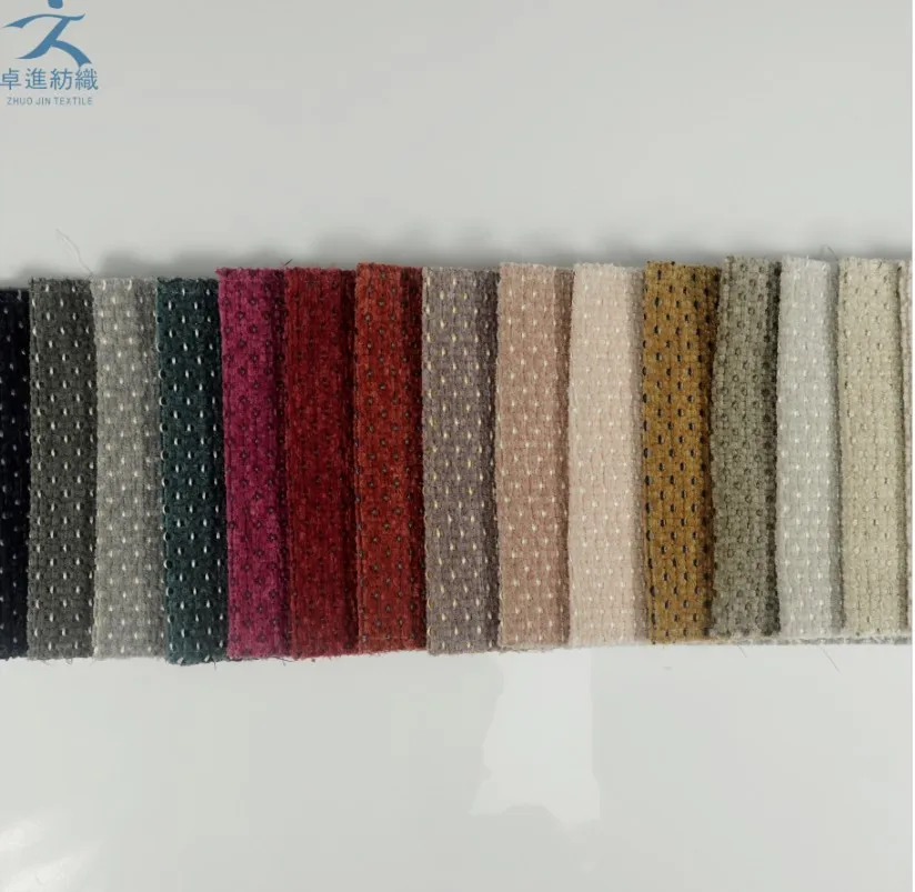 
hot sell woven fabric linen with chenille jacquard fabric for sofa 