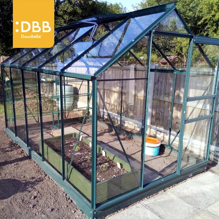 Custom China Wholesale Glass for Greenhouses Panels Aluminum Glass Greenhouse