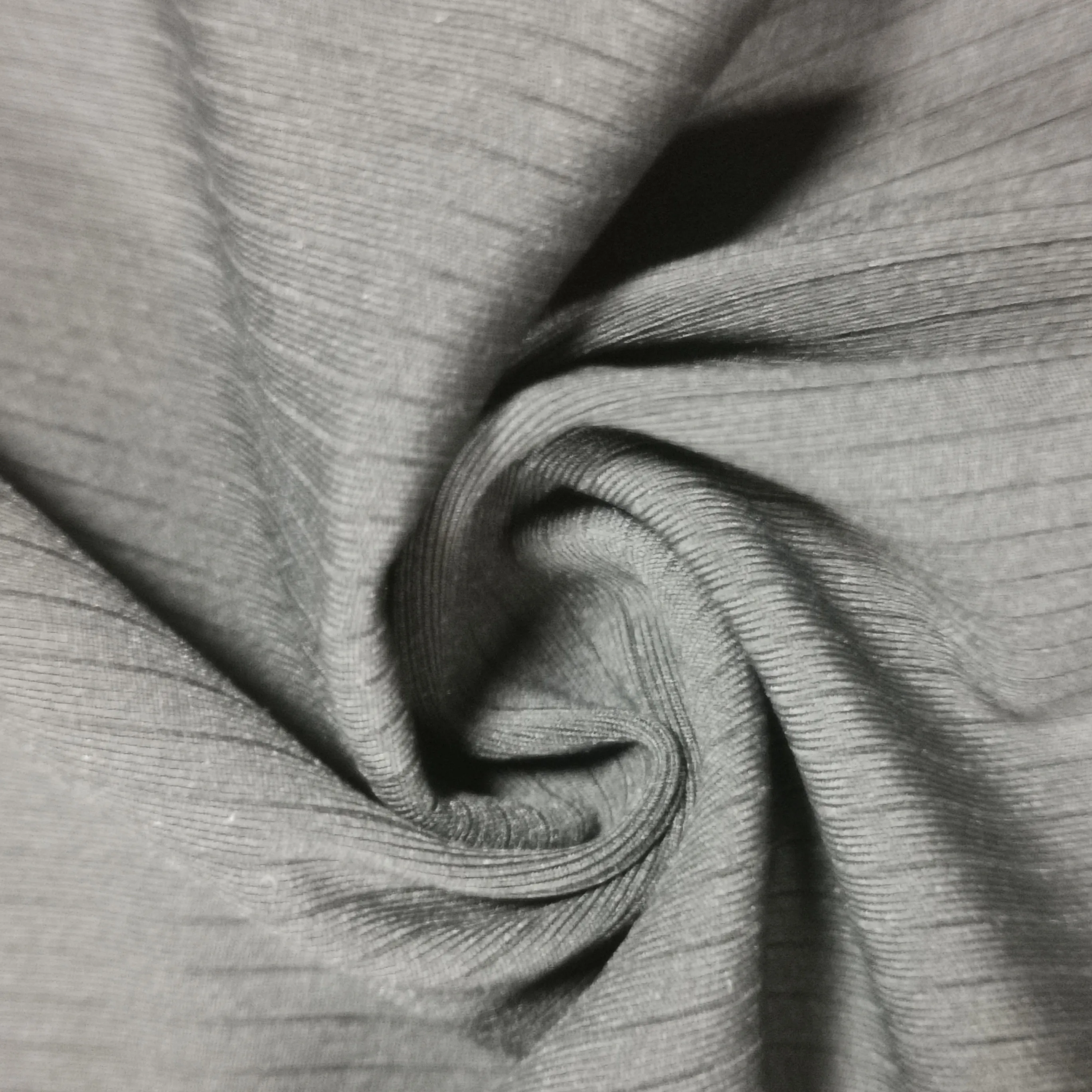 Eco-friendly Interlock Knit Fabric Polyester 78% Spandex 22% FD Stripe Interlock  Fabric for Thermal Underwear