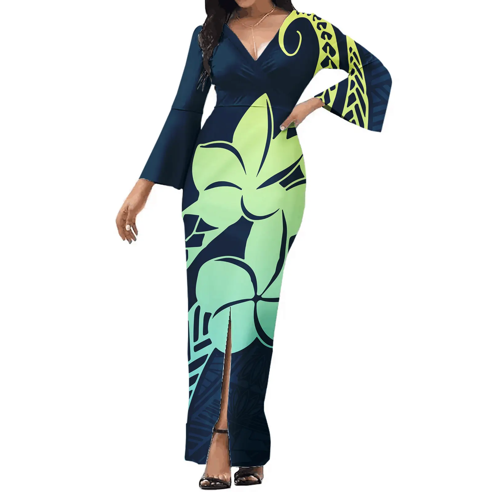 Customise Polynesian Tribal Dress Stylish Dresses For Women Luxury Design Women Elegant High Quality Women Plus Size Dress
