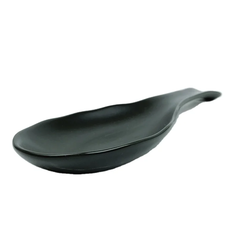 Hot sale Ceramic Porcelain Terracotta stoneware color glazed Spoon Rest