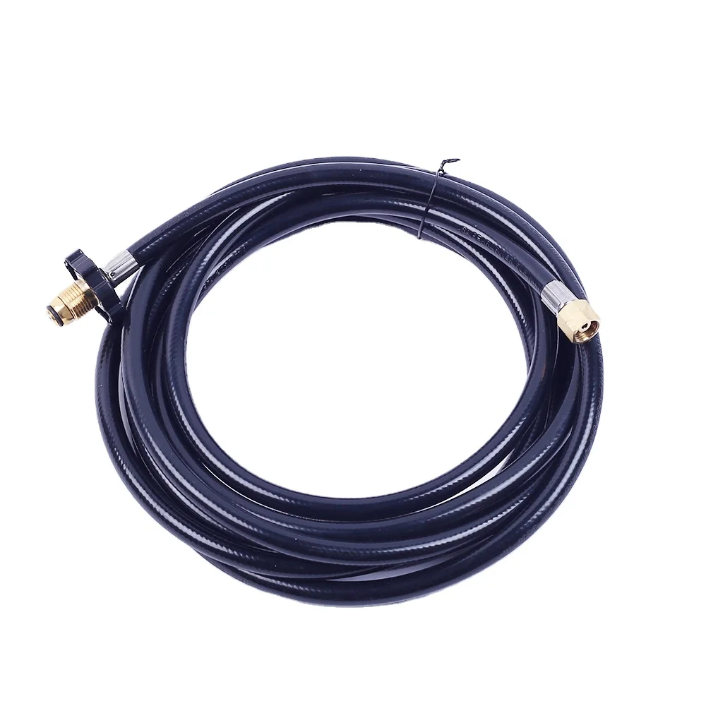 High Quality UP008-009 1/4 Inch Rubber Gas Hose Lpg gas hose with brass connrct