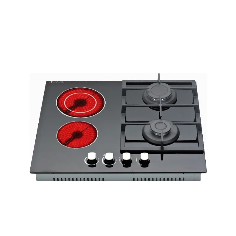 Best sales gas ceramic hob with 4 burners Tempered glass