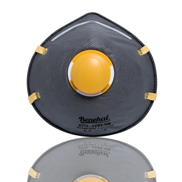 Benehal EN149 FFP1 Active Carbon Dust mask with valve breath protection mask