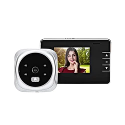 Kadonio Electronic Peephole Door Camera LCD Digital Doorbell 120 Degree Angle Viewer video Door Bell