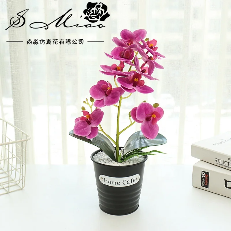Sell cheap bonsai butterfly powder large size artificial orchids flower wholesale