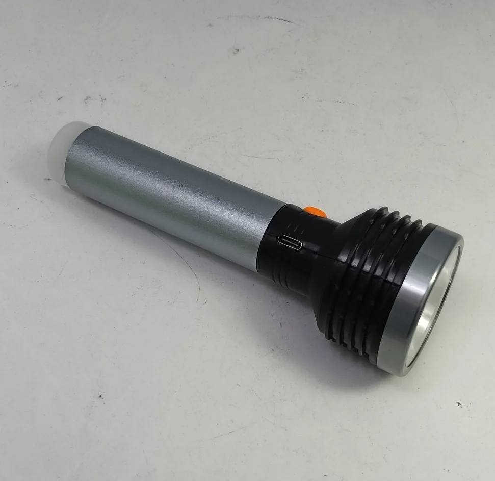 portable led torch rechargeable light handle handed lamp