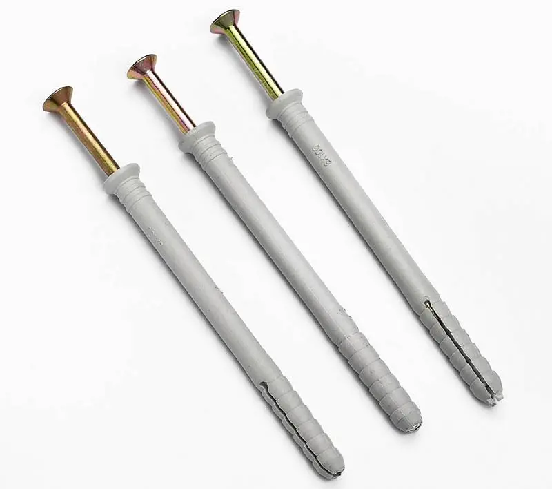 Factory Fastener Length 20Mm-160Mm Special Nylon Anchor Supplier Metal Iron Carbon Steel Galvanized Nylon Anchor