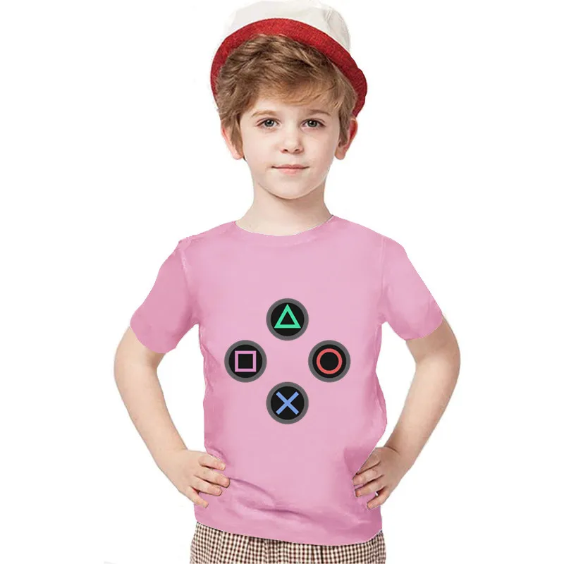 
 Детская одежда для мальчиков и девочек, футболка, футболка, Ретро дизайн брызг, PS gaming Vintage PS5 PS2 PS3 PS4 Xbox, игровая станция, Топ  