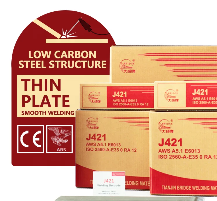 Сварочный электрод Tianjin Bridge J421 AWS E6013 для сварочных стержней из углеродистой стали