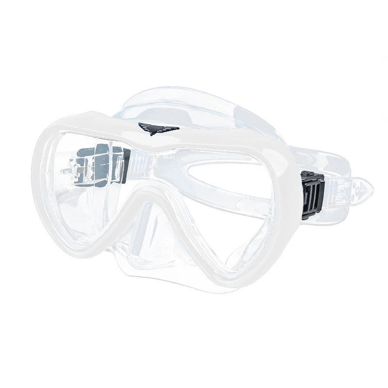 Маска для дайвинга с ушными крышками снаряжение эквалайзера давления подводного плавания двойными линзами из закаленного стекла