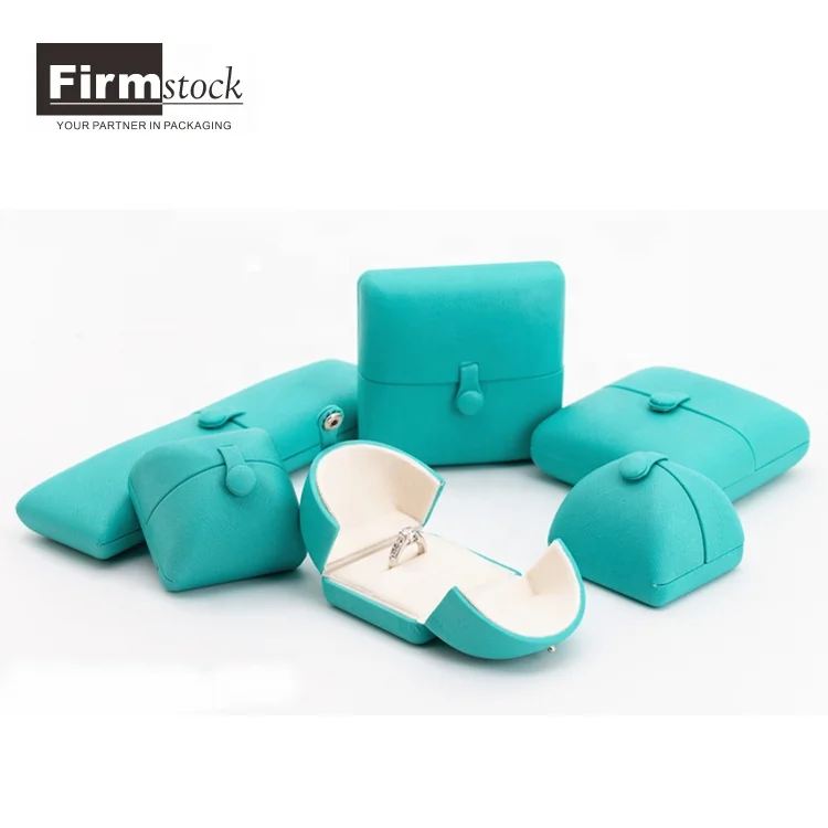 
Custom Luxury Plastic with button and green velvet mini size Jewelry Packaging box for jewelry 