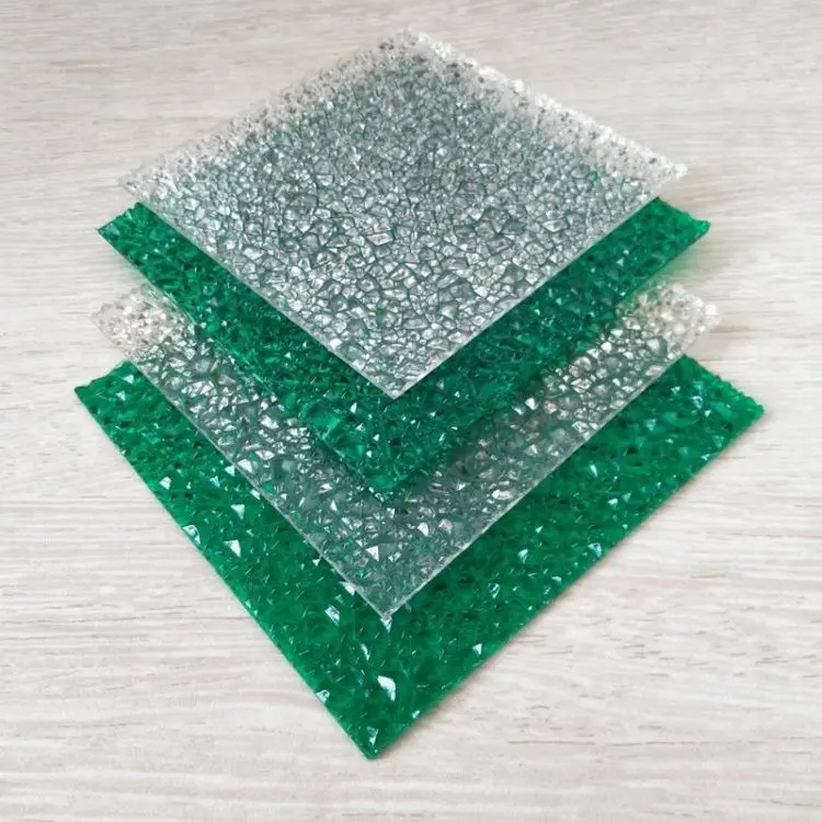 Long-lasting Sun Sheet 100% Virgin Material Durable Polycarbonate Embossed Roofing