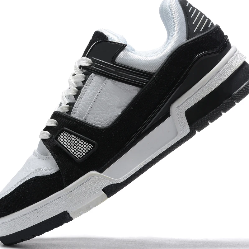 leather rubber walking designer coaching shoes Luxury designer casual shoes fashionable low cut high-quality sports shoes