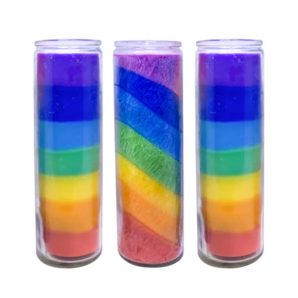 Novelties for Parties Spiritual jewish funeral memorial candle custom glass jar white religious spiritual 7day candles wholesale