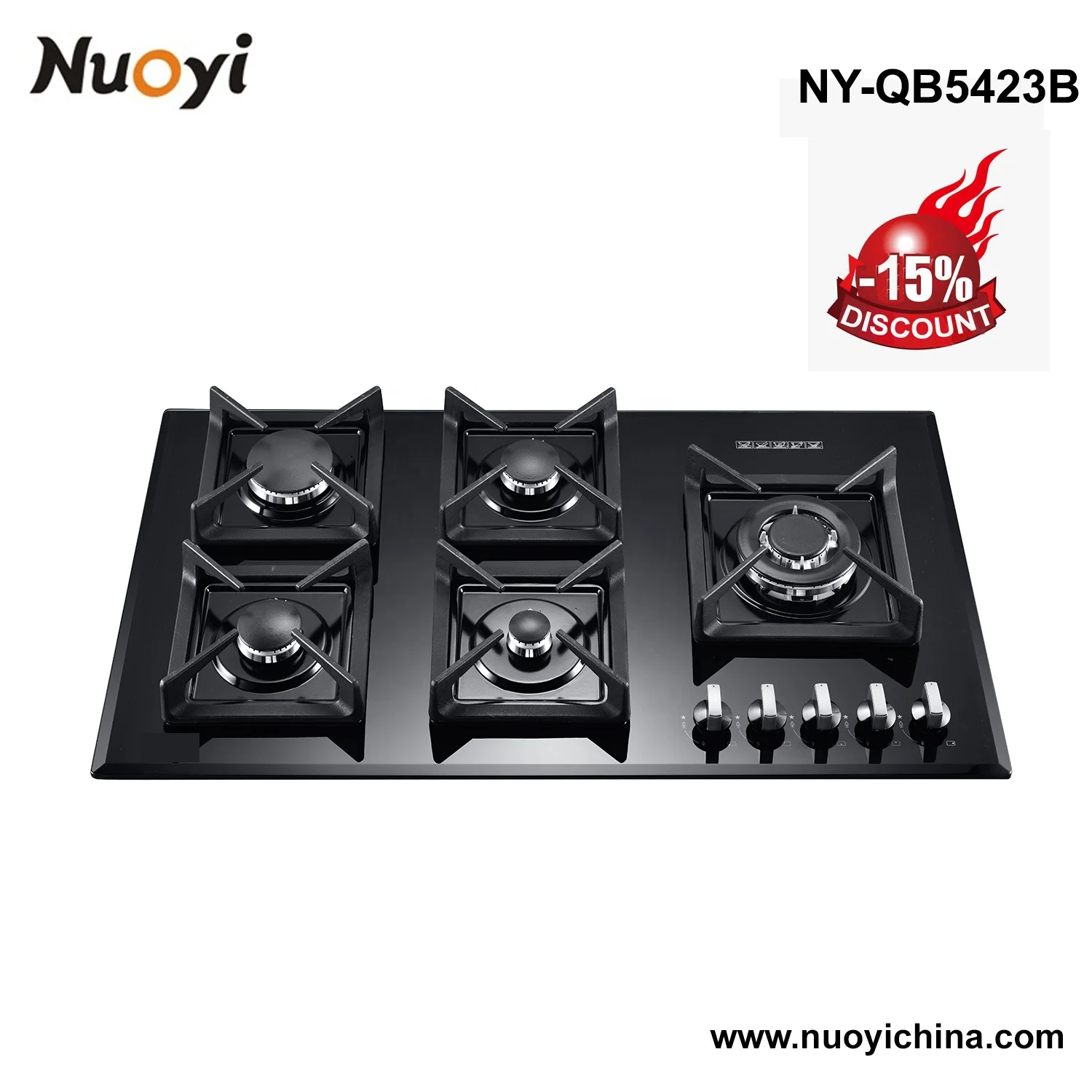 FFD/Safety Device Gas Control 5 burner model Gas Stove Hob